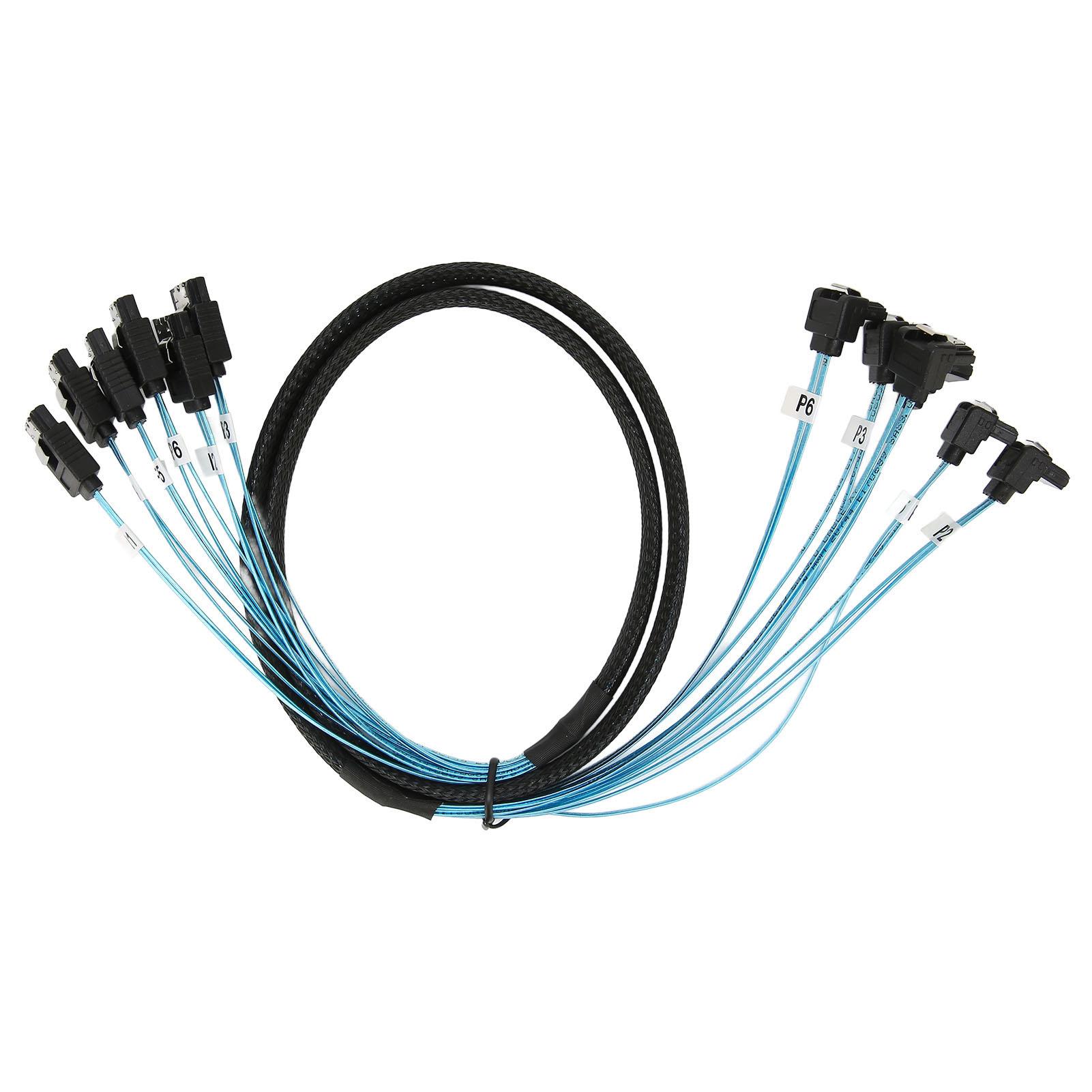 Кабель 6   на 6   Прямой Изогнутый Кабель 6 Гбит/с Защита от помех Двойное экранирование   Кабель для SSD