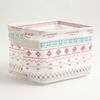 Cotton Linen Foldable Storage Basket With Waterresistant Fabric For Home Office And Closet Organization