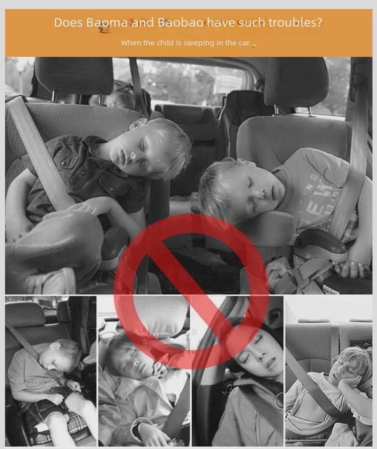 Children’s Car Side Headrest U-Shaped Neck Pillow for Cross-Border Automotive Use