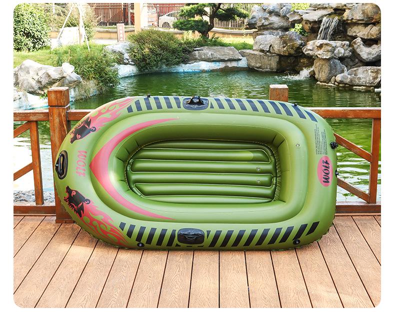 Double-Person Inflatable Kayak: Thickened for Rafting & Fishing