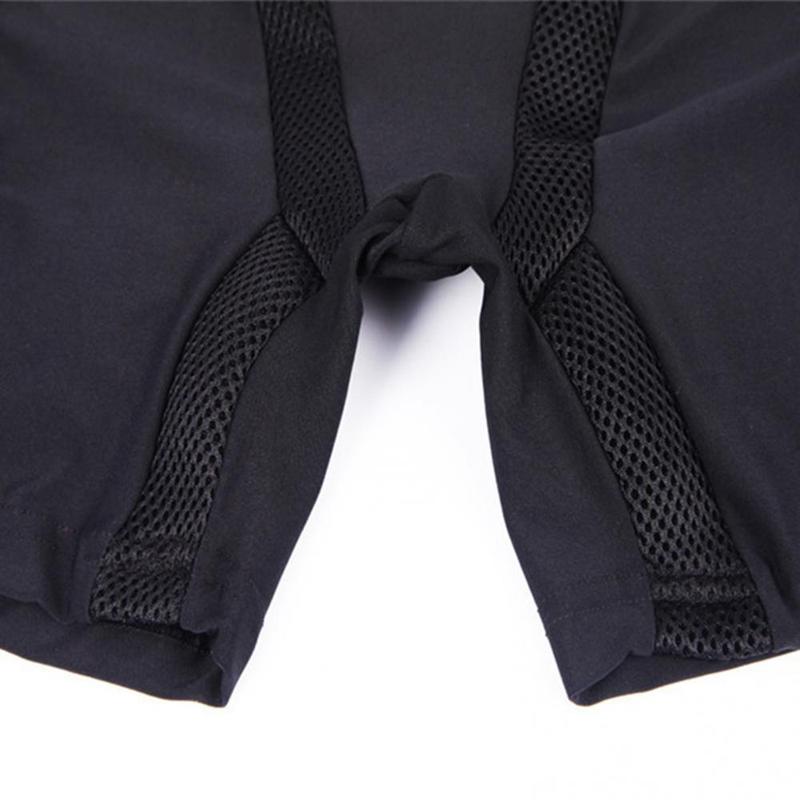 Unisex Polyester Motorcycle Snowboard Ski Protective Hip Butt Padded Shorts Cycling Clothing Black Breathable Shorts
