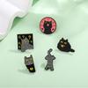 Cartoon Cat Series: Thinking, Surprised, and Shouting Cat Brooches