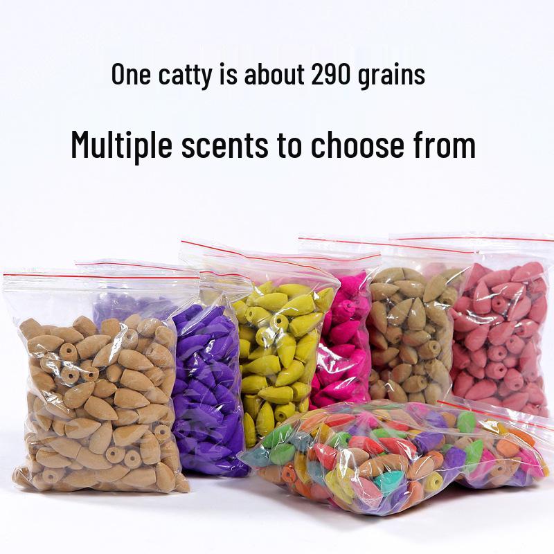 

Ароматические конусы с обратным потоком: Лаванда, Сандал, Уд, Полынь, Кипарис Ароматерапия - 280 штук/500 грамм Agarwood [280 pieces]