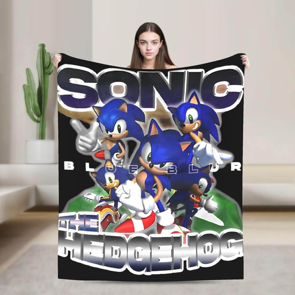 The Hedgehog Shadow X - Shadow's Path Vintage Blanket Flannel Vintage Warm Throw Blankets for Bedspread Autumn/Winter