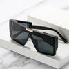 European and American Fashion Large Frame Sunglasses Personalized One-piece Sunglasses Trend Punk Sunglasses