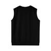 Men's Plaid Printed Sleeveless V-neck Vest Knit Jumper