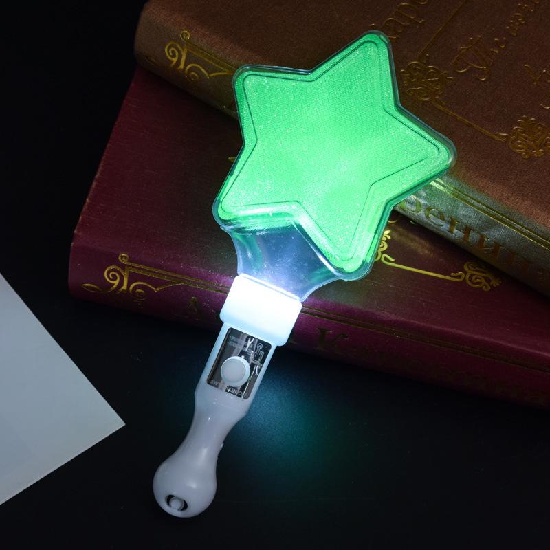 Heart and Star Glow Stick Wand - Light-Up Toy for Concerts and Events