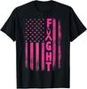 Fight Breast Survivor American Flag Treatment Gift Unisex T-Shirt