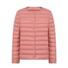 Women Puffer Jacket Down Parka Overcoat Ultralight Warm Portable Collarless O Neck Padded Spring Winter