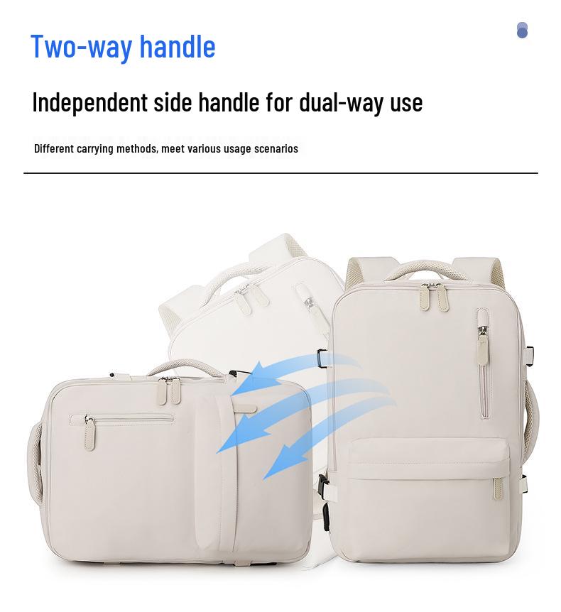 Expandable Large Capacity Backpack for Students and Commuters - Suitable for Travel, Laptops, and Daily Use