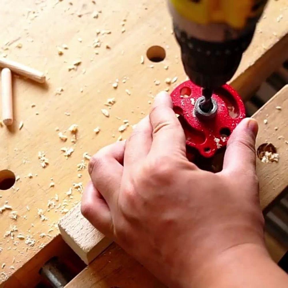 Self-Centering Woodworking Dowel Jig Adjustable Woodworking Hole Puncher  Cabinet Making