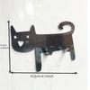 Stainless Steel Smiling Cat Kitchen Hook Strong Adhesive Wall Mount Multifunction Organizer