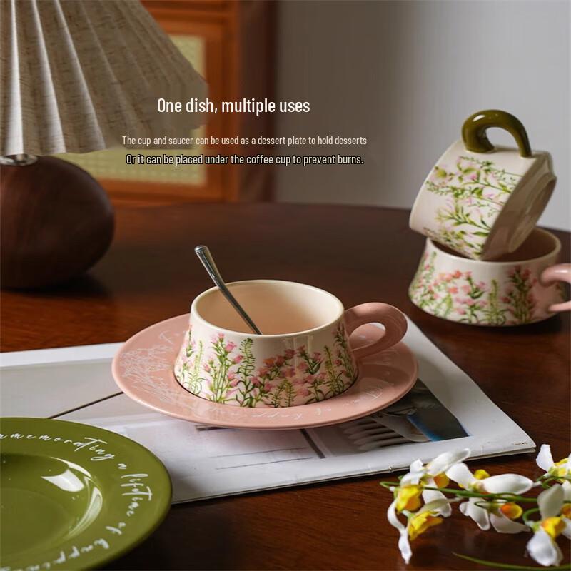 Taozhi Elegant Ceramic Coffee Cup & Saucer Gift Collection
