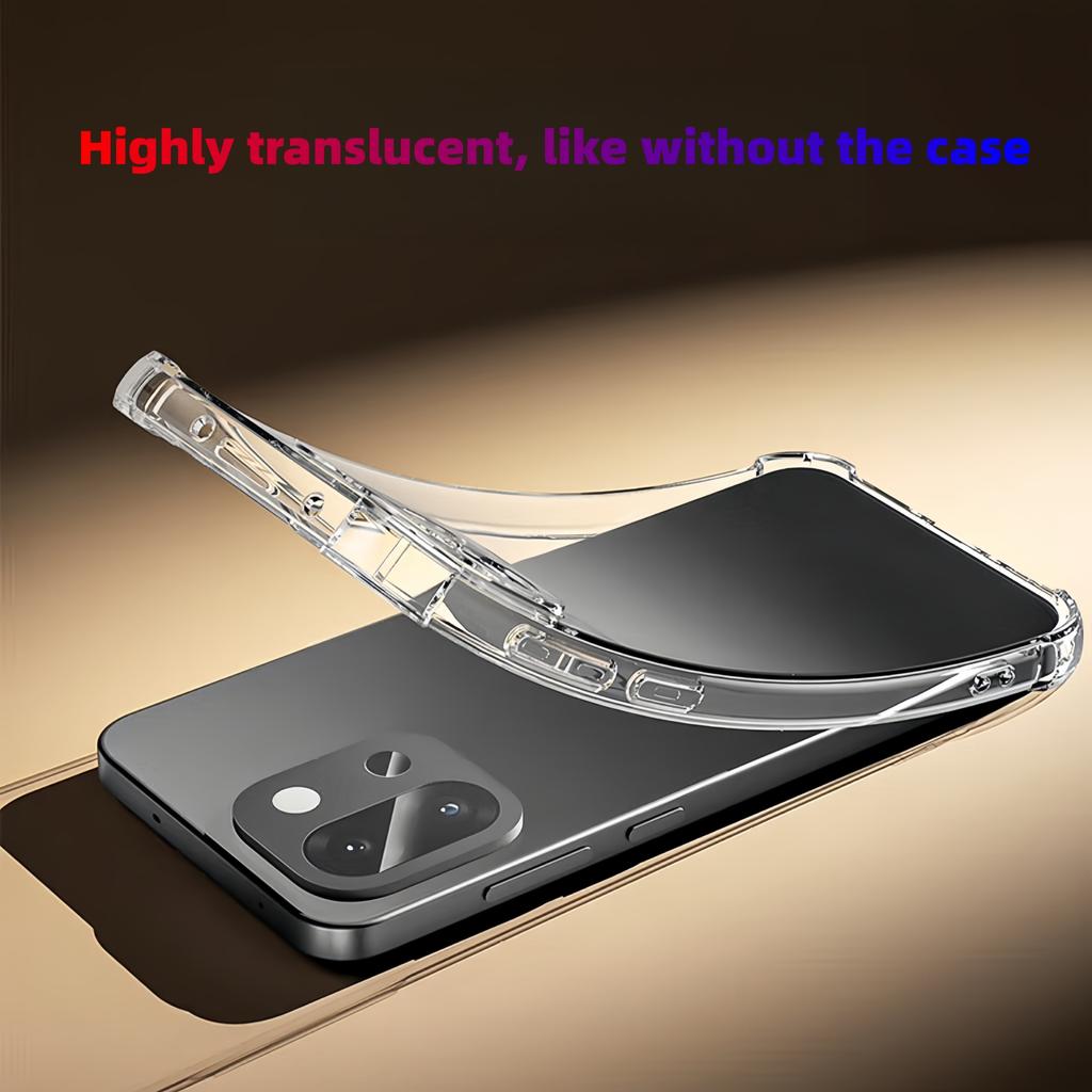 Transparent TPU Shockproof Protection Phone Case for Oneplus 15 / 13 / 13T - Clear