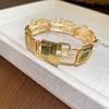Elastic Stretchable Geometric Bracelet Gold Color Fashion Bracelet  for Party Prom Gift