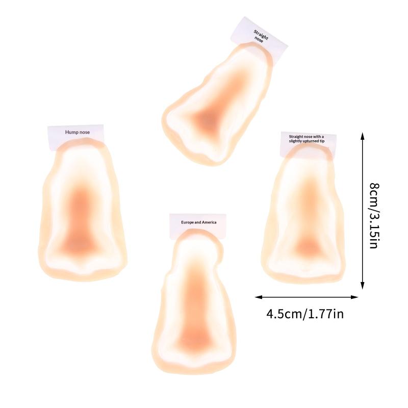 Silicone Fake Nose Professional Makeup Special Effects Skin-Friendly Natural Reusable Fake Nose Cos Stage Makeup Face Prosthetic