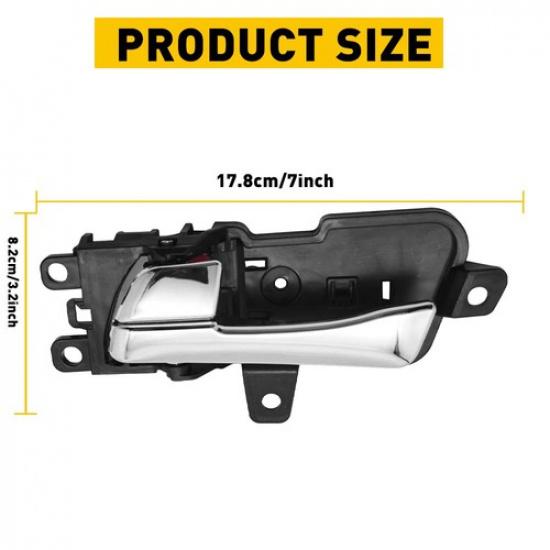 Chrome Left LH Interior Door Handle For # 2011-2015 Sonata Accessories Hyundai