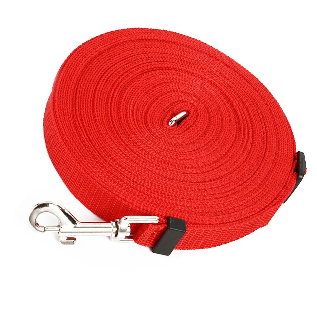 Hundkoppel Långt 32.8ft Justerbart Bärbart Hundträningskoppel för Stora Hundar Vandring Camping Träning