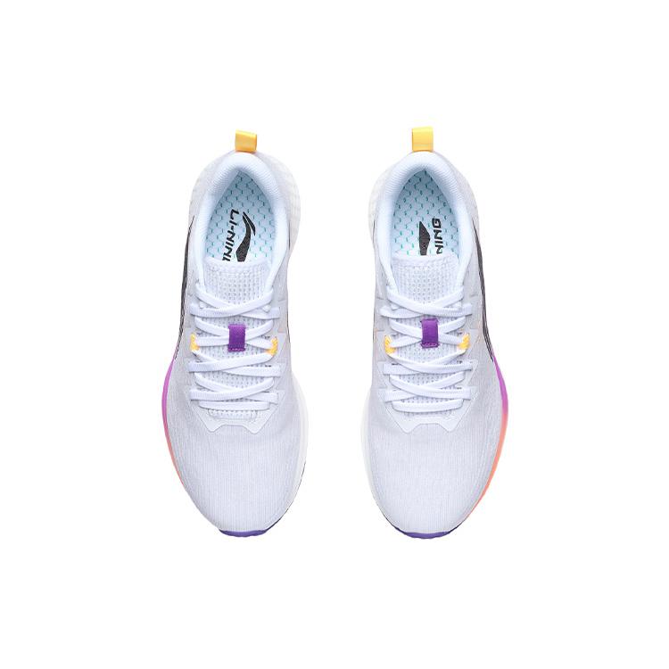 new LiNing Red Hare 4 Cushioning Lightweight Wear Resistant Slip Resistant Low Top Light Foam Running Shoes Women's White