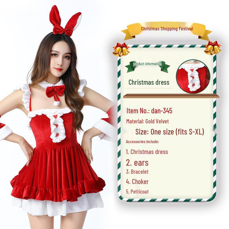 2023 Weihnachtsmann Weihnachtskostüm und Cosplay-Outfit-Set