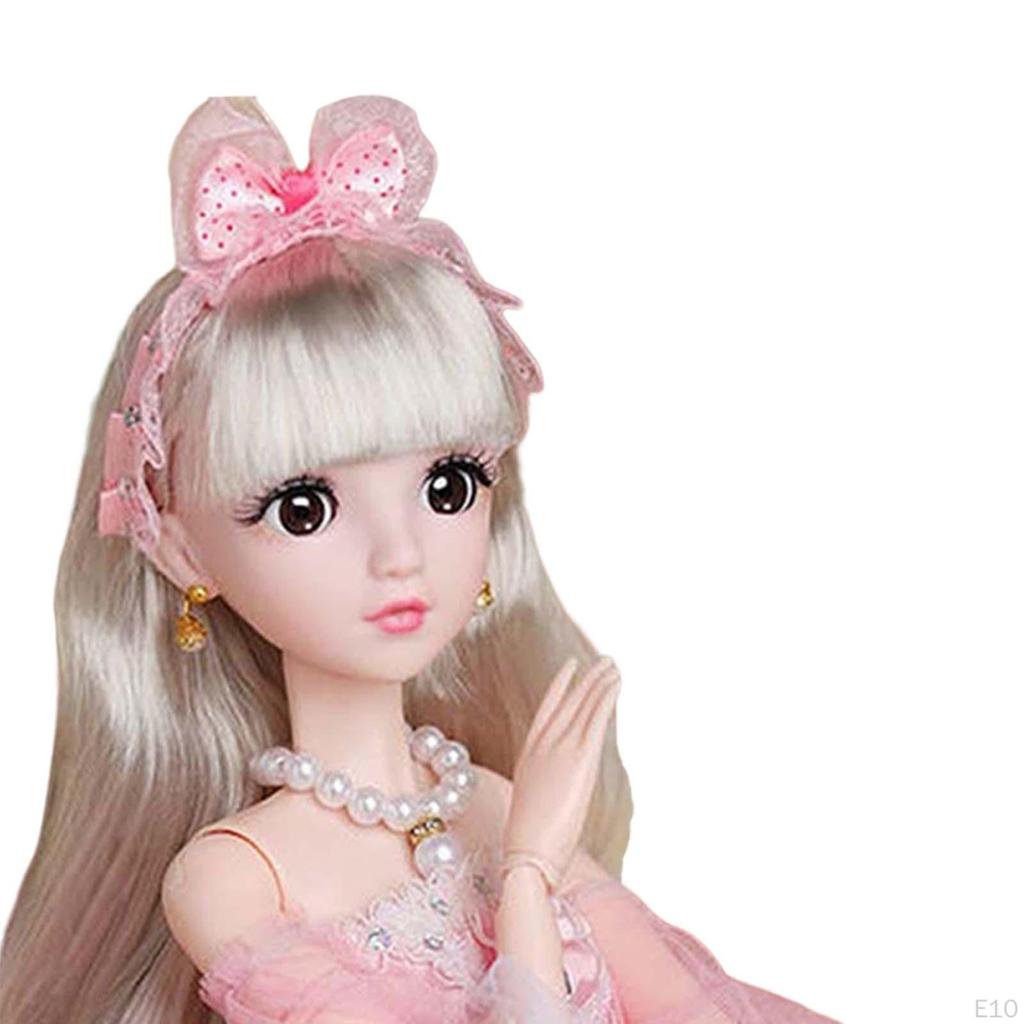 24 inch Ball Jointed Doll Princess with Clothes and Accessories Fashion BJD Dolls for Kids
