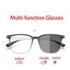Fashion Photochromic Myopia Glasses Men Women Square Anti Blue Light Finished Prescription Eyewear Ultralights Retro Glasses