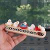Car Temporary Parking Number Plate Cartoon Duck Phone Number Display Card Auto Dashboard Decoration For Vehicle Interior