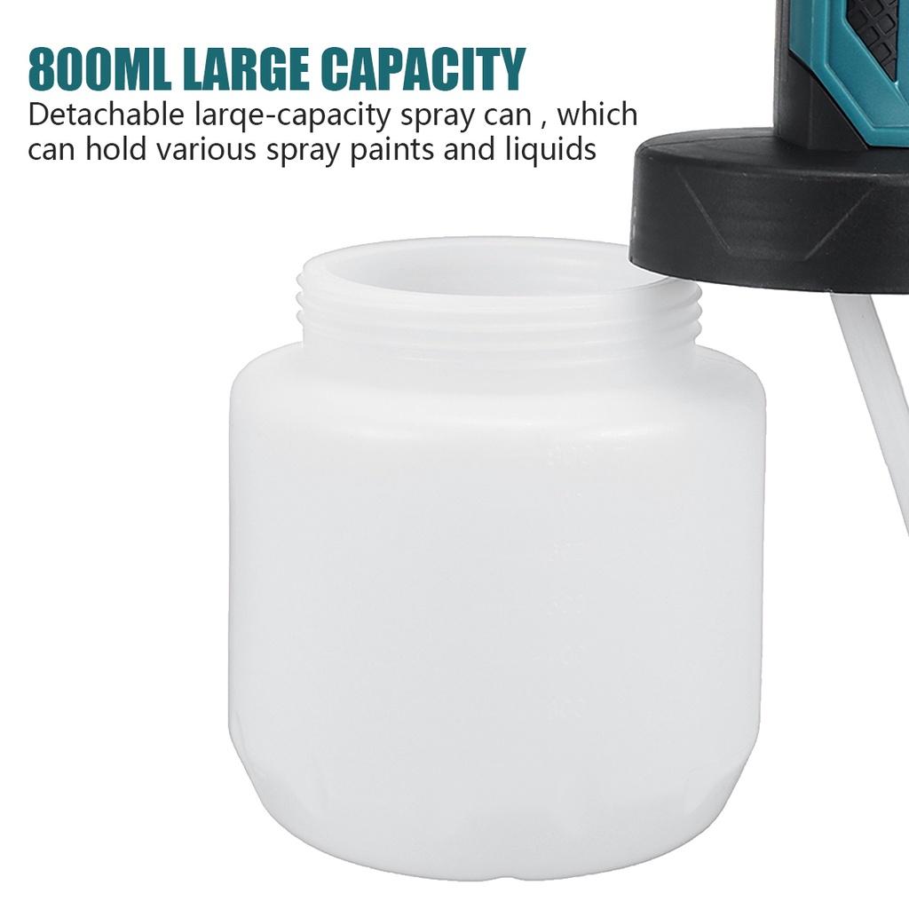 Pulverizator de vopsea cu acumulator 120W 88VF Pistol de pulverizare portabil de mare putere pentru dezinfecție menajeră Prelucrarea lemnului Pulverizator electric de vopsea de 800ML