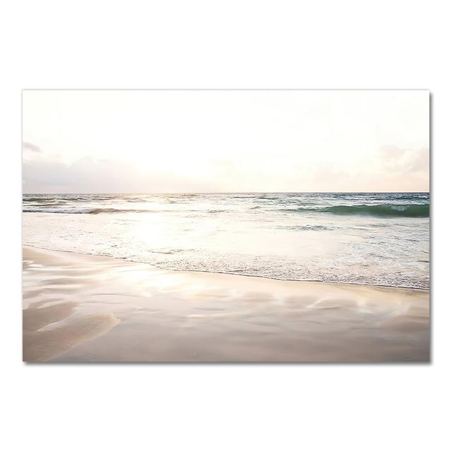 

Мягкий свет пляж размытый пальмовый лист сад плакат на скандинавскую тему исламский настенный художественный принт холст живопись Декор фотографии для гостиной без рамки 21*30cm