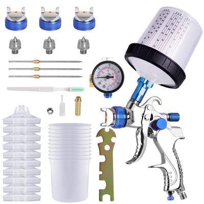 Pneumatic Paint Spray Gun Cordless Portable Adjustable Valve Handheld Paint Sprayer With 600ml Cup for Home House