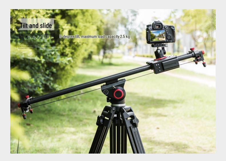 YELANGU Portable Electric Video Slider with Wireless Remote Control for DSLR Cameras