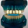 Hot-Selling Hip-Hop Dental Braces Glossy Grillz 4 Teeth Silver Gold Plated Women's Teeth Decoration