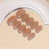Ins Style Press On Nails Butterfly Pearl Handmade Fake Removable Women