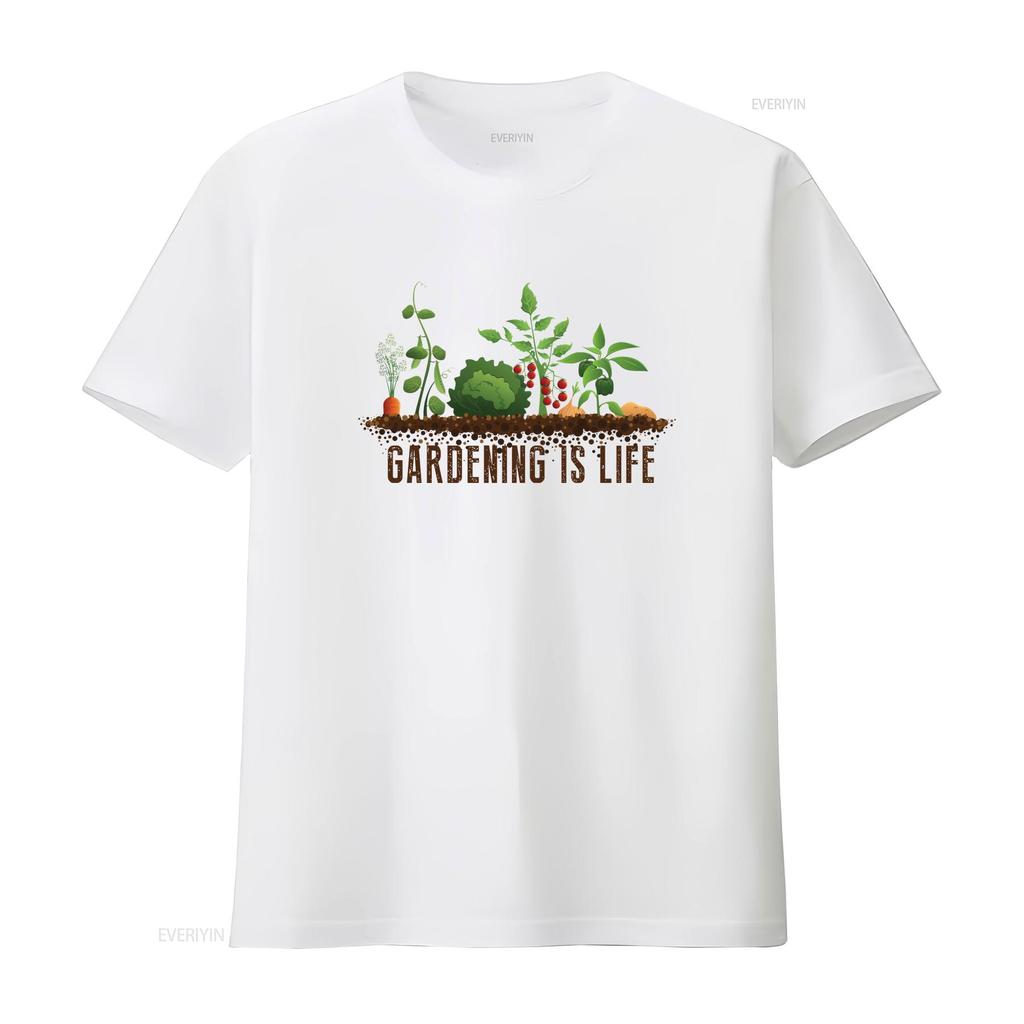 Gardening Is Life T Shirt Botany Plants Lady Off Grid Lovers Plantrovert Soft For Unisex Or Unisex Family Shirts Vintage