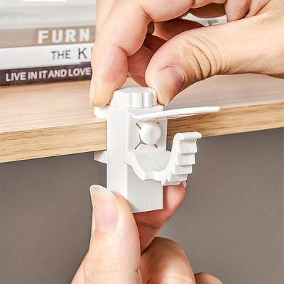 2 Stück/Set Platzsparende Vorhangstangenhalterungen - Einfache Installation, Robuste Metallwandhaken für Heimdekoration