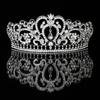 Bride Crown Big Rhinestone Pearl Queen Headdress Bridesmaid Head -Mounted Wedding Accessories Decoration