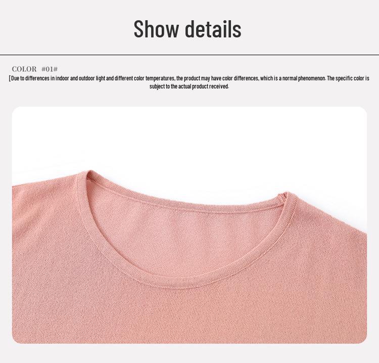 2026 Summer Fashion Knit Top: Age-Defying Short-Sleeve T-Shirt for Middle-Aged & Elderly Women