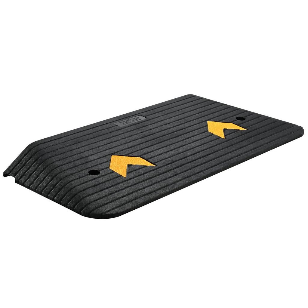 Upgraded Rubber Threshold Ramp, 3" Rise Door Ramp with 1 Channel, Natural Rubber Car Ramp with Non-Slip Textured Surface, 33069 lbs Load Capacity Curb