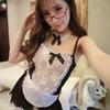 Adult Sexy Lingerie Maid Uniform Cosplay Maid Uniform Bar Uniform Lace Perspective Passion