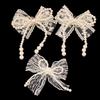 1/2 Piezas Flor Decorativa para Zapato Hebilla Encaje Perla Lazo Cordones de Zapato Amuletos Para Zapatillas Accesorios de Amuletos para Zapatos