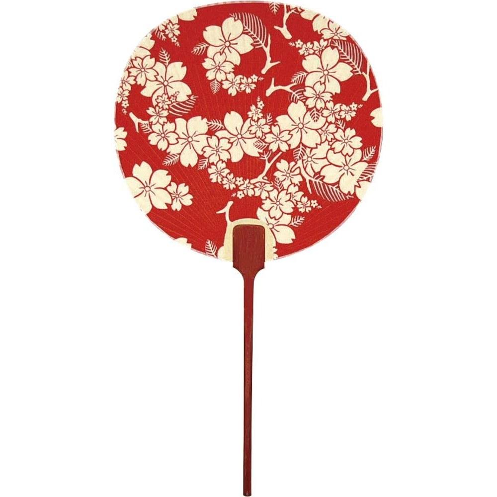 Made Japan Uchiwa Minami No Kaze (Red) 2512 22cm40cm