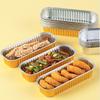 30/50Pcs Reusable Mini Bread Packing Foil Box Rectangle Cupcake baking Tray  Dessert