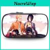 Trousse à crayons de rangement pour papeterie à une seule couche imprimée sur le thème de l'anime Naruto pour étudiants et fans