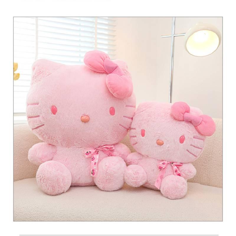 Super Soft Plush Pink Kitty Stuffed Animal Toy For Kids Perfect Birthday Gift