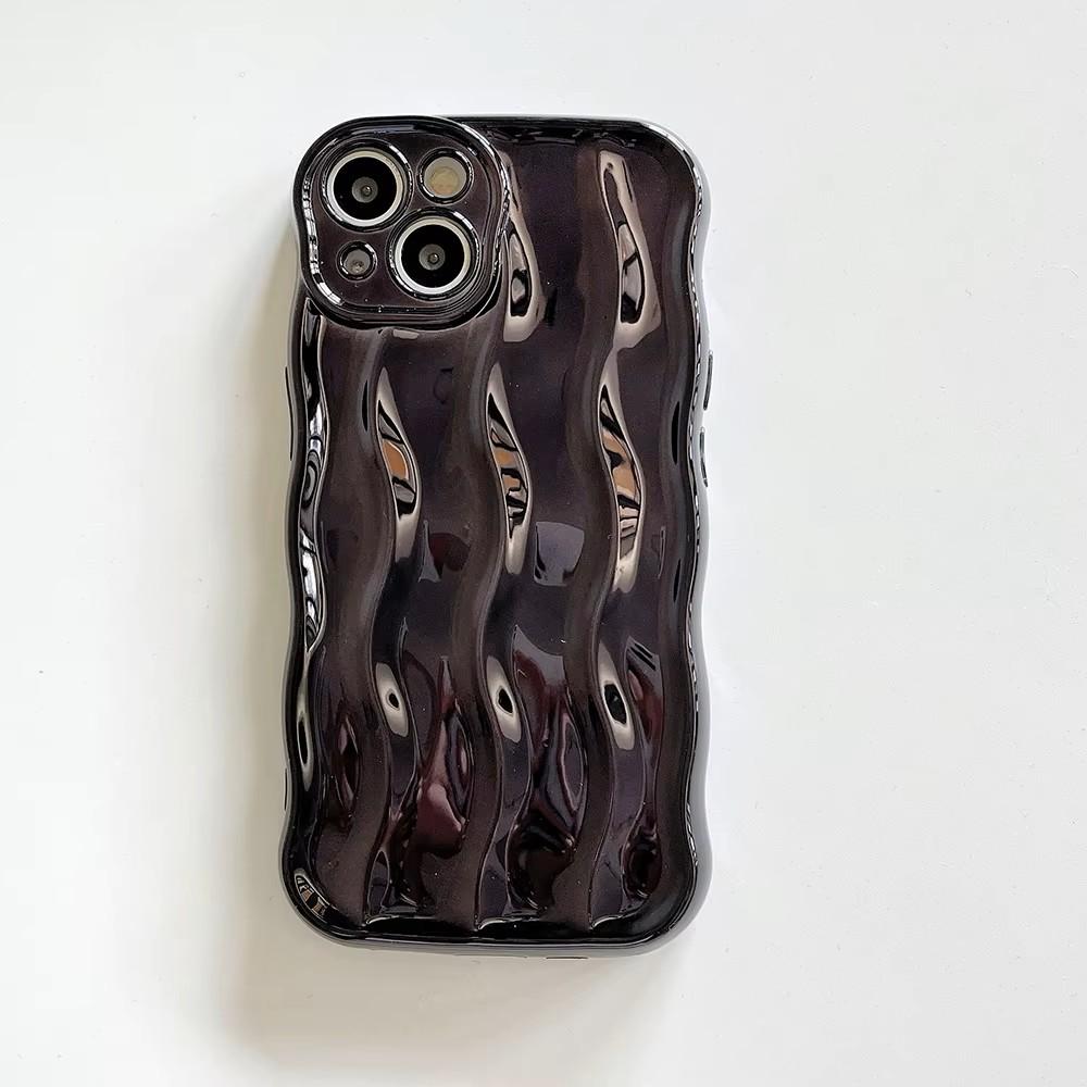 3D water ripple pattern Phone Case For iPhone 17 16 15 14 13 Pro Max 14promax 14pro Soft Shockproof Back Cover