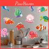 Ocean Theme Birthday Wall Decals For Kids Party Decor With Ocean Creatures Starfish Turtles For Childrens Celebration