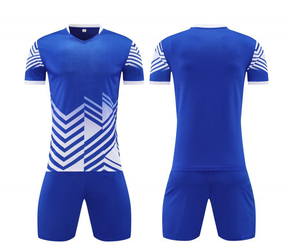 

Быстросохнущий дышащий профессиональный футбольный тренировочный костюм для взрослых - Летняя версия с коротким рукавом, с возможностью нанесения номера на заказ 2XL