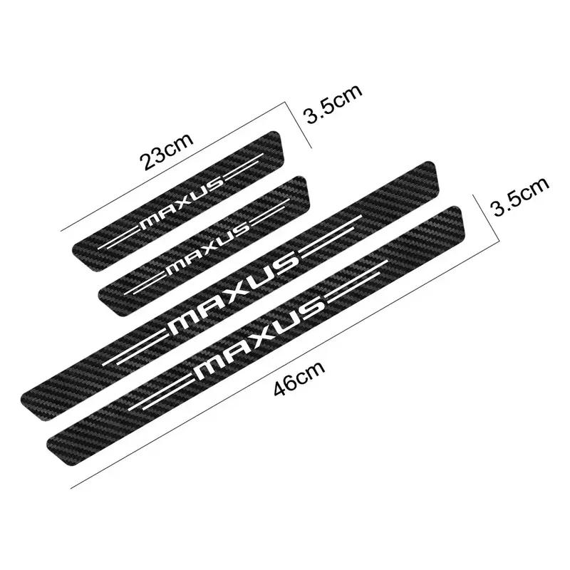 4PCS Car Door Sill Threshold Stickers For Maxus T60 D60 D90  D20 T70 T90 G10 G20 G50 G90 V80 V90 Euniq 5 6 Auto Accessories