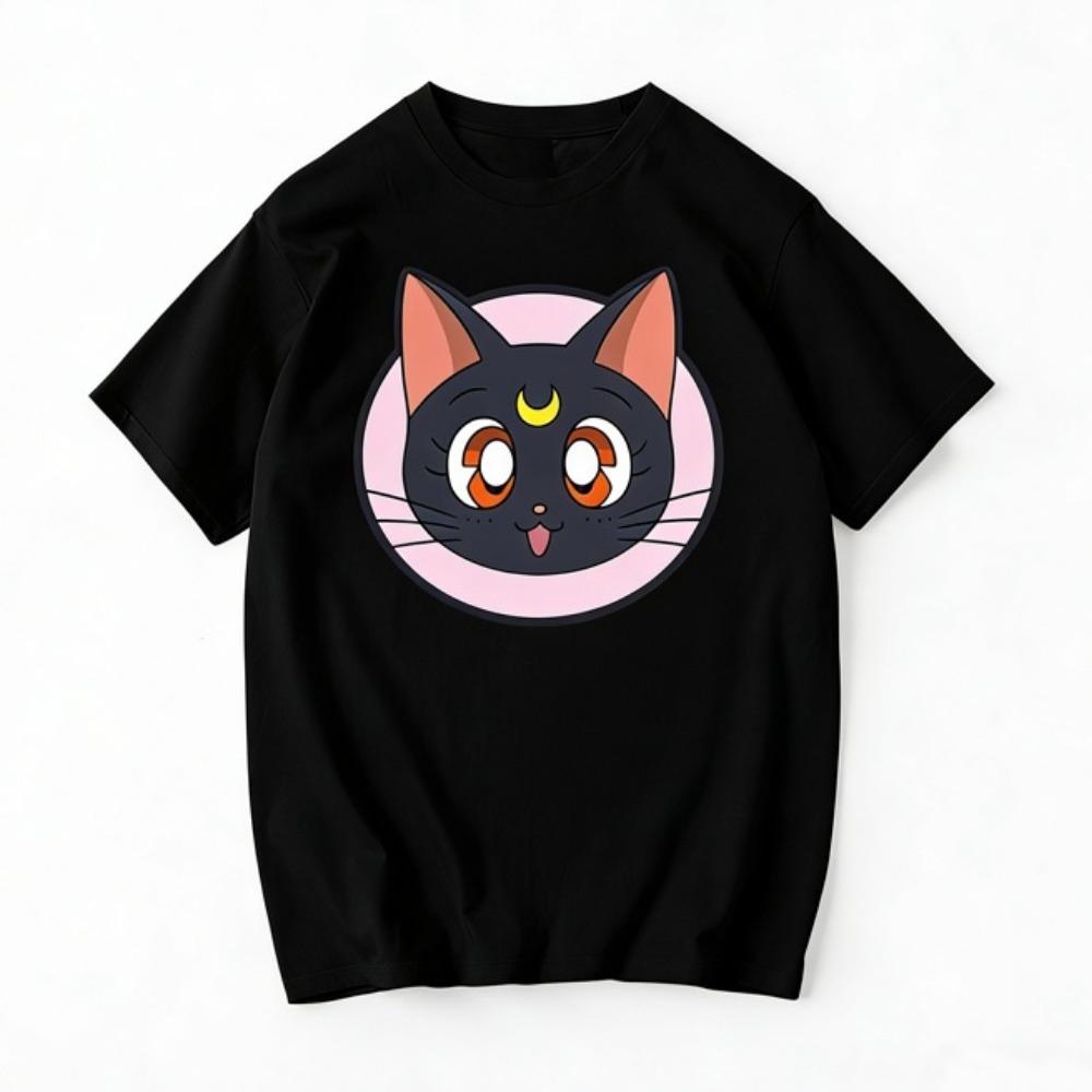 Sailor Moon Retro 90s Anime Graphic T-Shirt for Boys Girls Cotton Fans Gift Summer Crew Neck Short Sleeve Tops