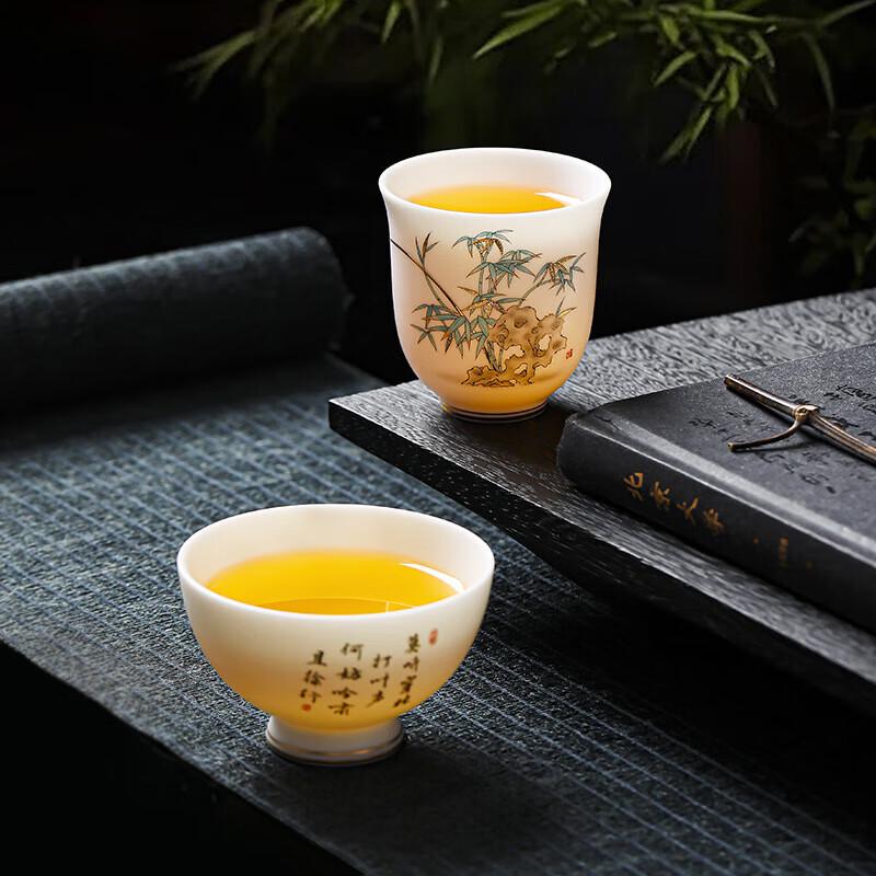 Chaxun White Jade Porcelain Master Tea Cup